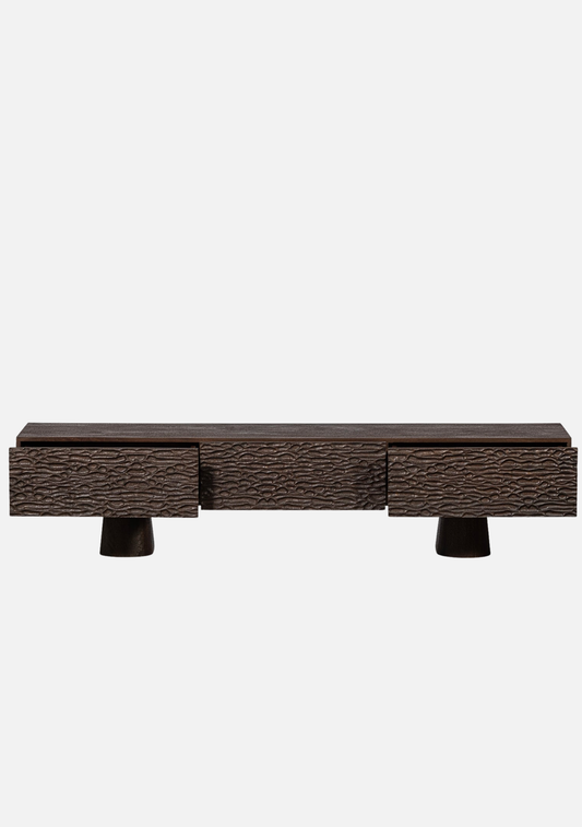 Crumble TV Unit – Walnut Mango Wood