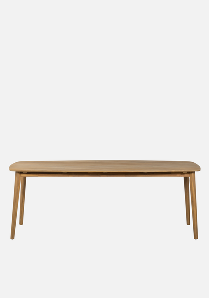 KRIS GARDEN TABLE 215X90 CM ACACIA WOOD NATURAL [fsc] - Elara Maison
