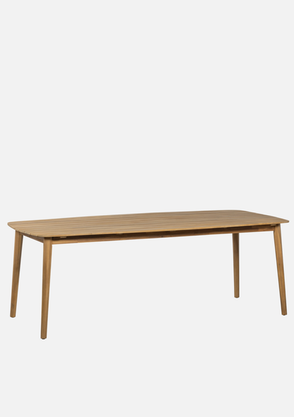 KRIS GARDEN TABLE 215X90 CM ACACIA WOOD NATURAL [fsc] - Elara Maison