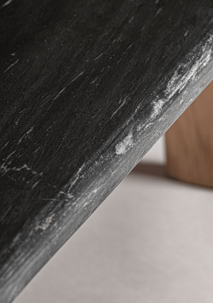 Nara Black Marble & Oak Designer Coffee Table