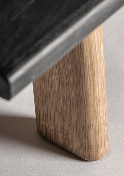 Nara Black Marble & Oak Designer Coffee Table