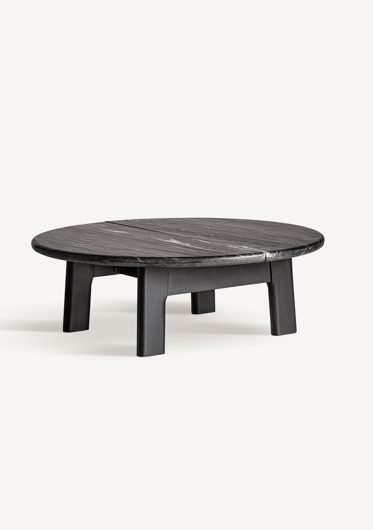 Nara Round Marble & Mango Wood Designer Coffee Table