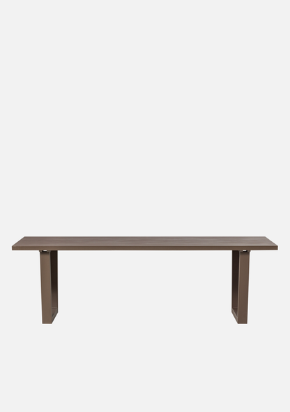 BEAR GARDEN TABLE ALUMINIUM BROWN - Elara Maison