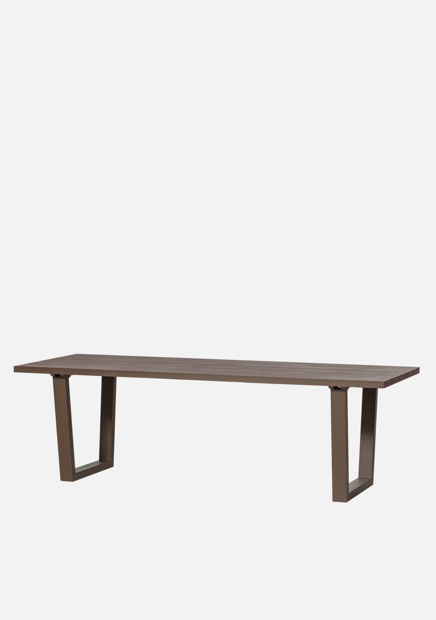 BEAR GARDEN TABLE ALUMINIUM BROWN - Elara Maison