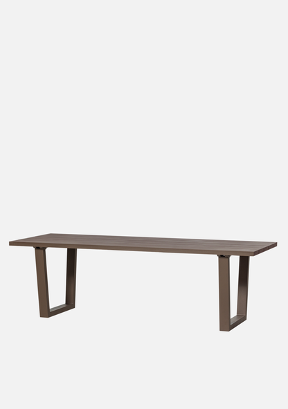 BEAR GARDEN TABLE ALUMINIUM BROWN - Elara Maison