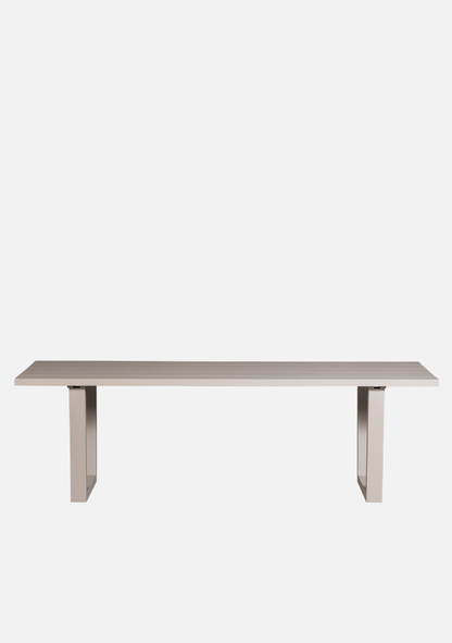 BEAR GARDEN TABLE ALUMINIUM SAND - Elara Maison