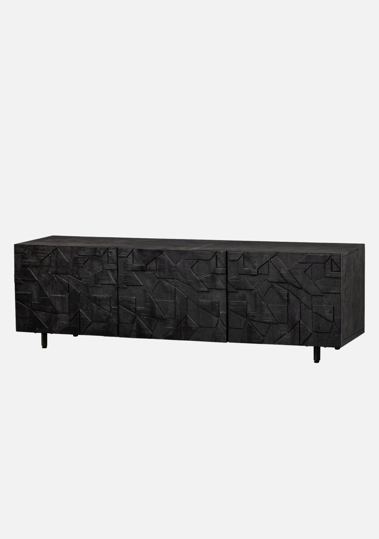 Counter TV Unit – Black Mango Wood