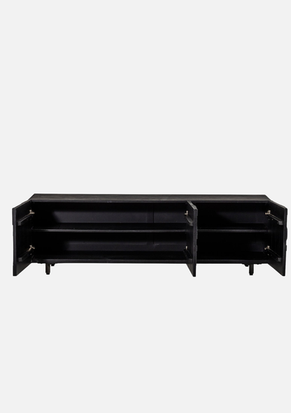 Counter TV Unit – Black Mango Wood