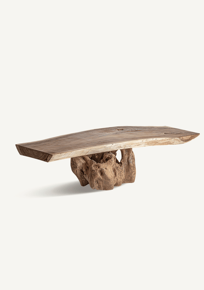 Kanye Live Edge Solid Suar Wood Coffee Table