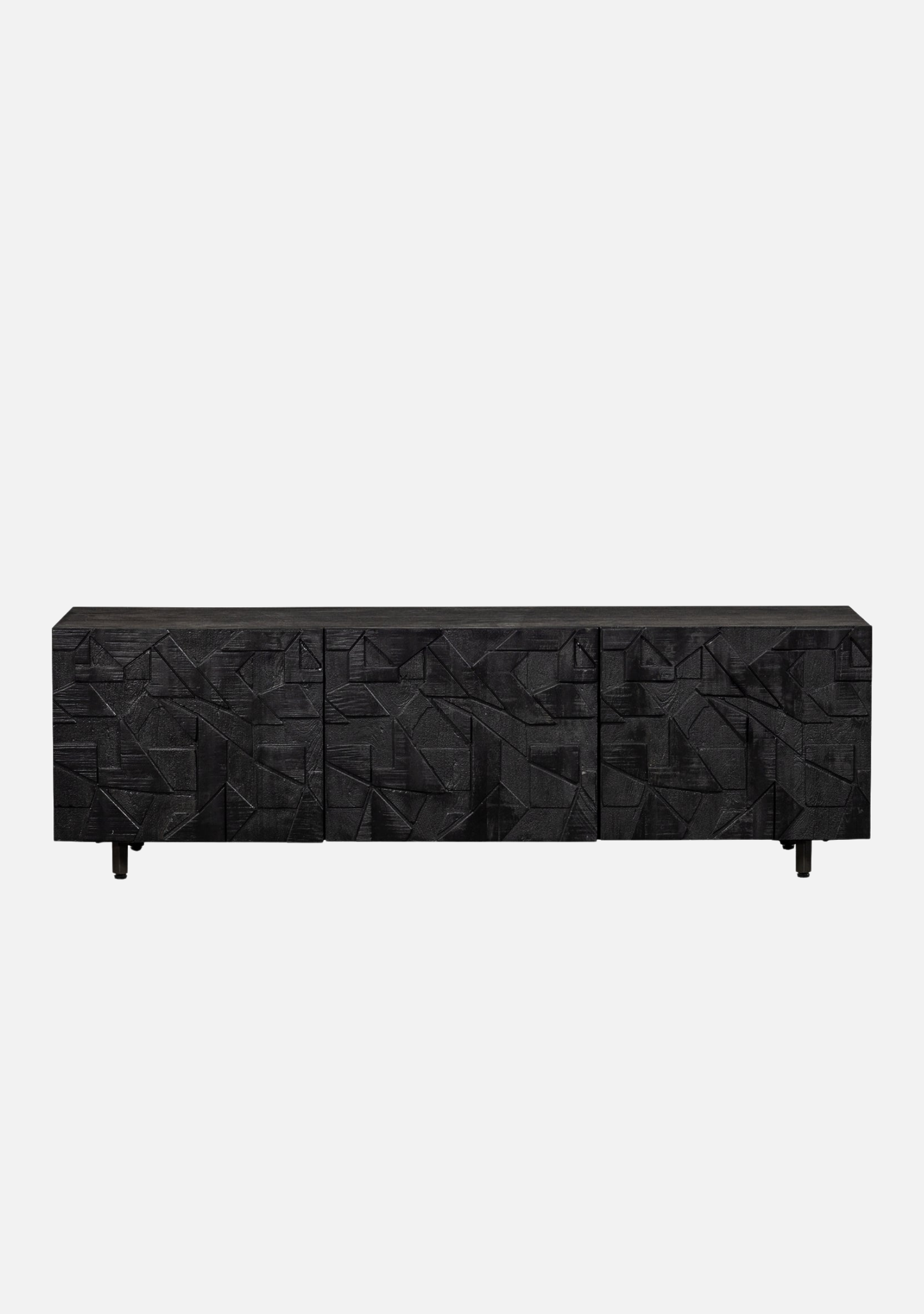 Counter TV Unit – Black Mango Wood