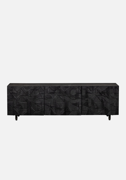 Counter TV Unit – Black Mango Wood