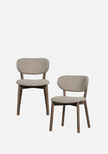 Krzesła do jadalni Udar w kolorze ciemnobrązowym – zestaw 2 szt.