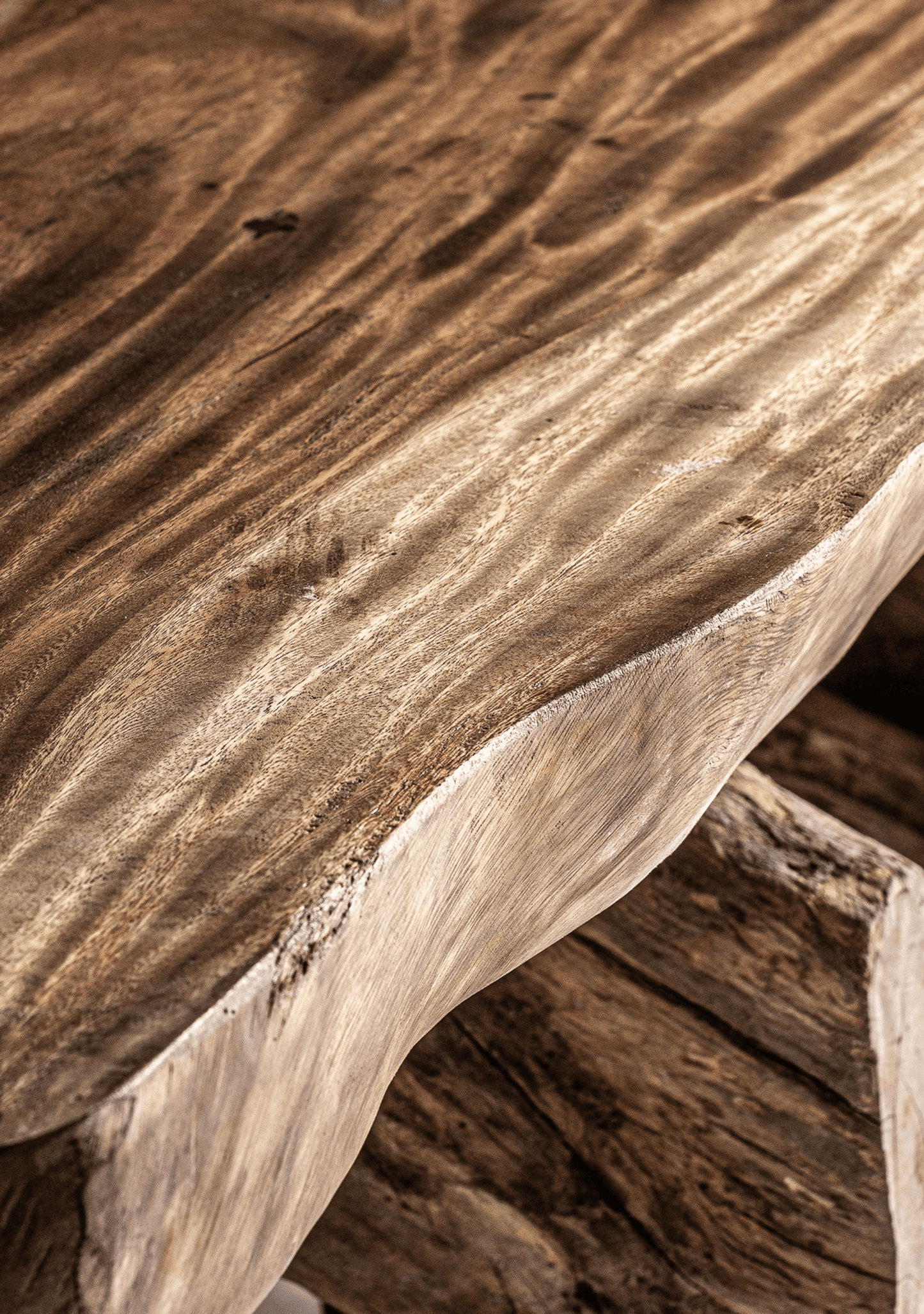 Kanye Live Edge Solid Suar Wood Coffee Table