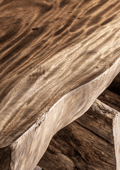 Kanye Live Edge Solid Suar Wood Coffee Table