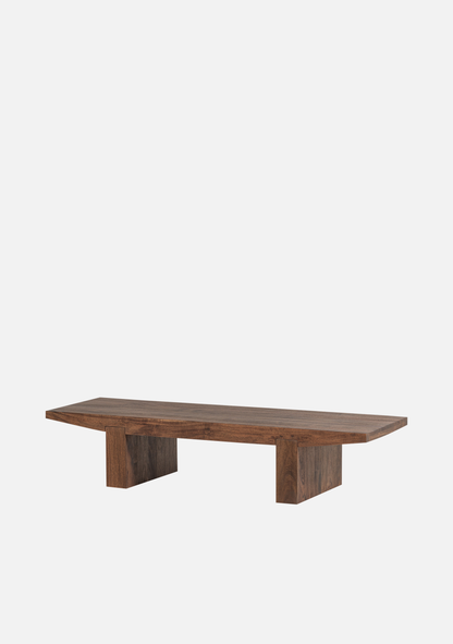 Eron Coffee Table – Solid Acacia Wood Brown - Elara Maison