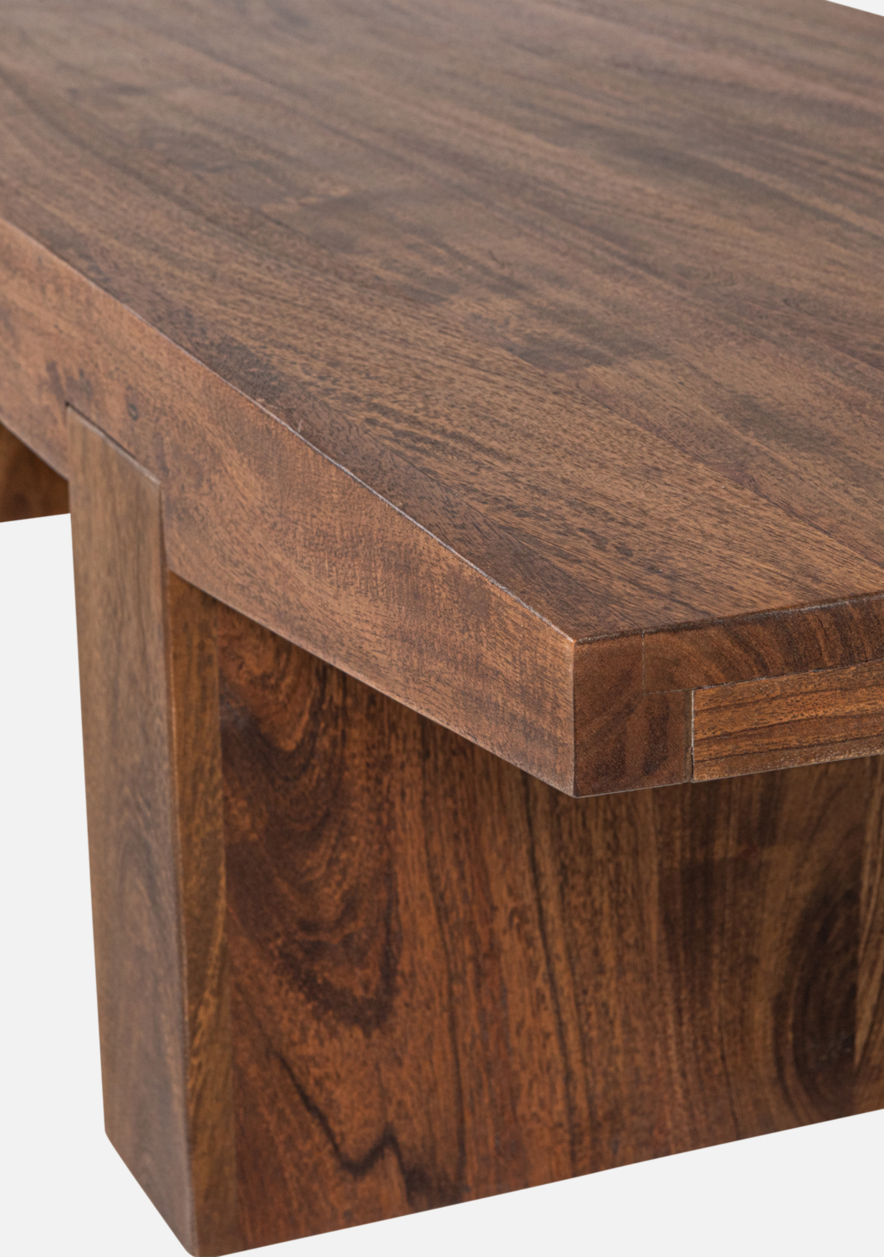 Eron Coffee Table – Solid Acacia Wood Brown - Elara Maison