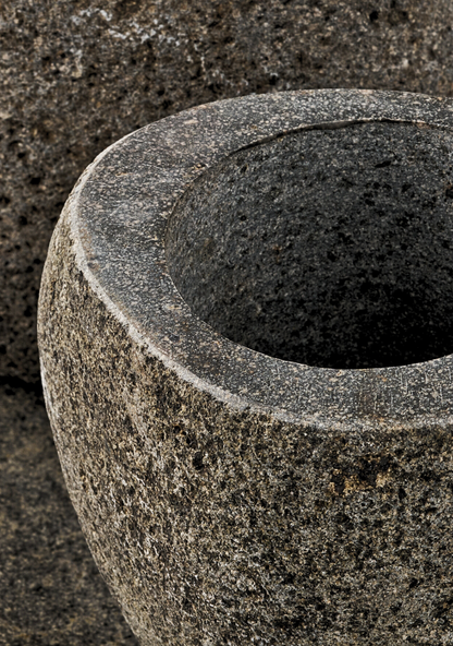 Gara Stone Bathroom Set – Natural - Elara Maison