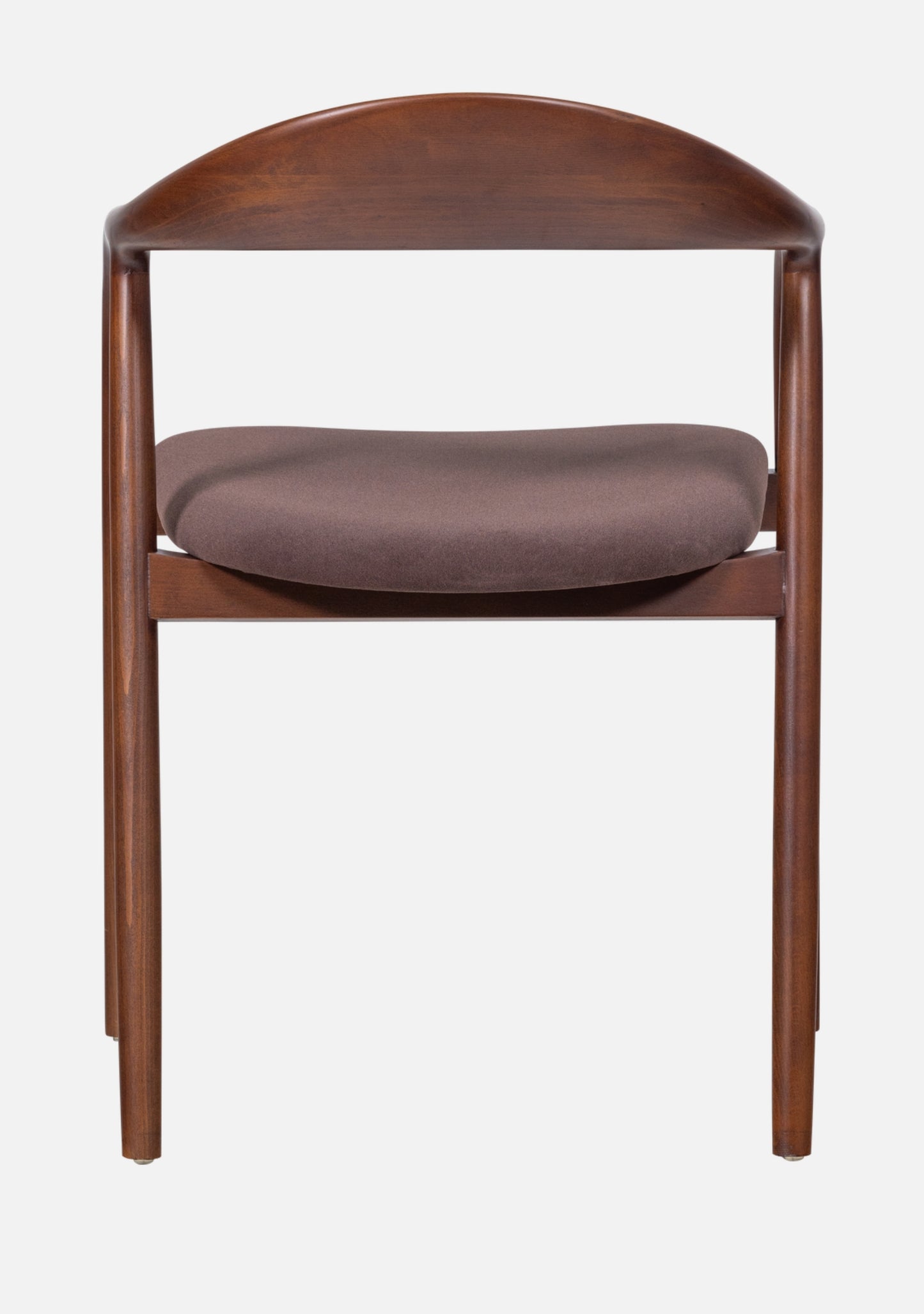 Bran Dining Chair – FSC® Beech Wood & Velvet, Brown Set of 2 - Elara Maison