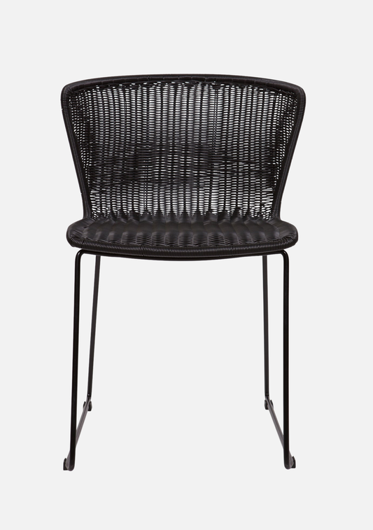 WINGS GARDEN CHAIR BLACK - SET OF 2 - Elara Maison