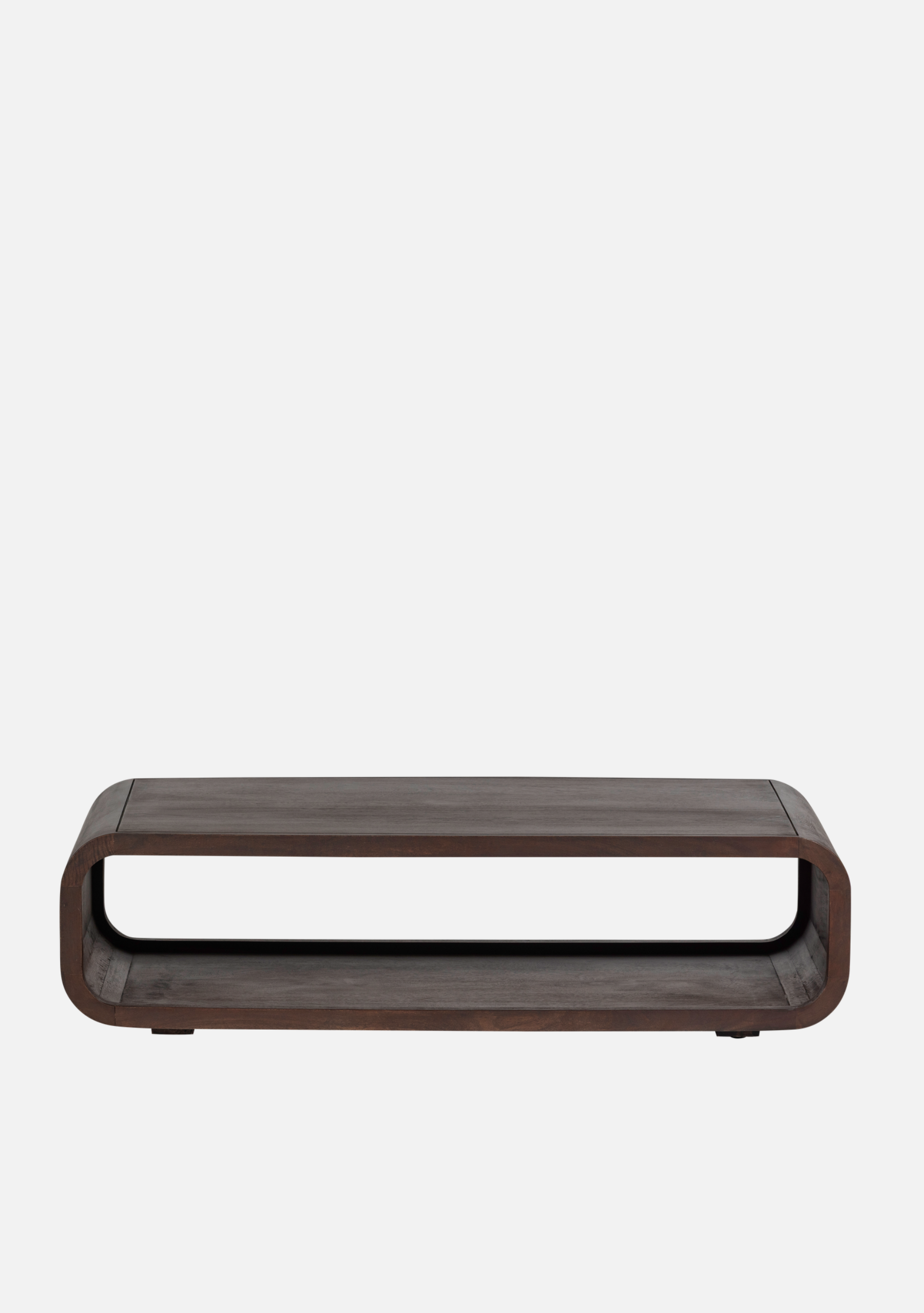 Kinu Coffee Table – FSC® Mango Wood Dark Brown - Elara Maison