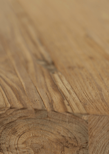 Nysted Reclaimed Teak Wood Round Coffee Table - Elara Maison