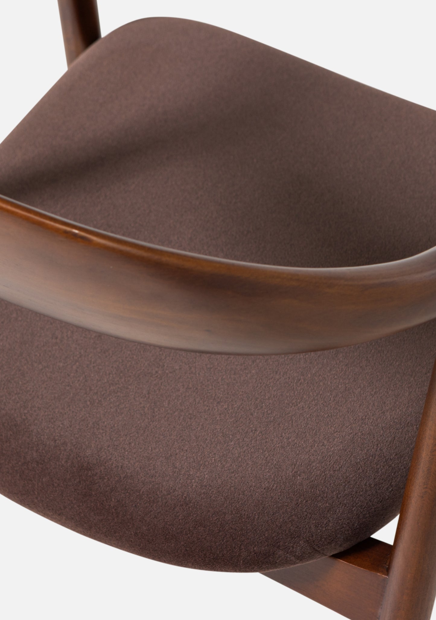 Bran Dining Chair – FSC® Beech Wood & Velvet, Brown Set of 2 - Elara Maison