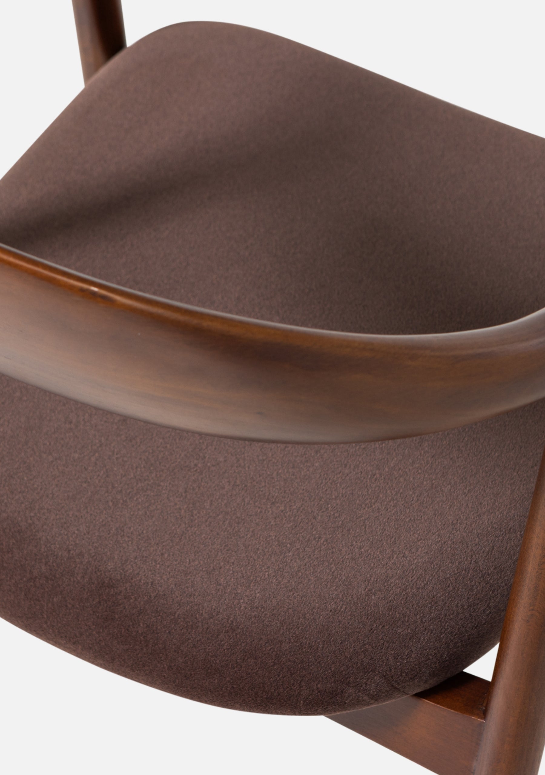 Bran Dining Chair – FSC® Beech Wood & Velvet, Brown Set of 2 - Elara Maison