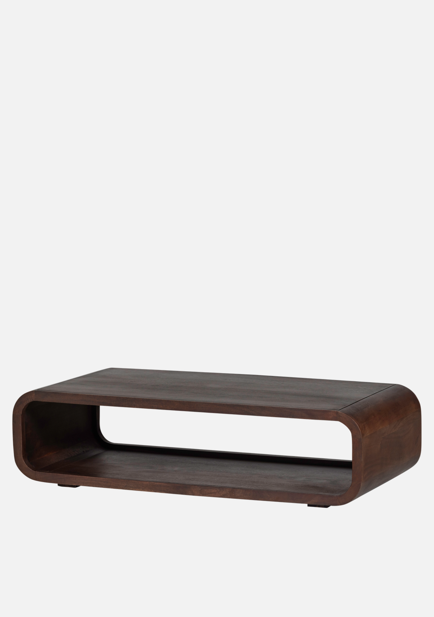 Kinu Coffee Table – FSC® Mango Wood Dark Brown - Elara Maison