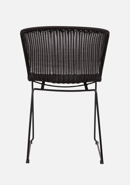 WINGS GARDEN CHAIR BLACK - SET OF 2 - Elara Maison