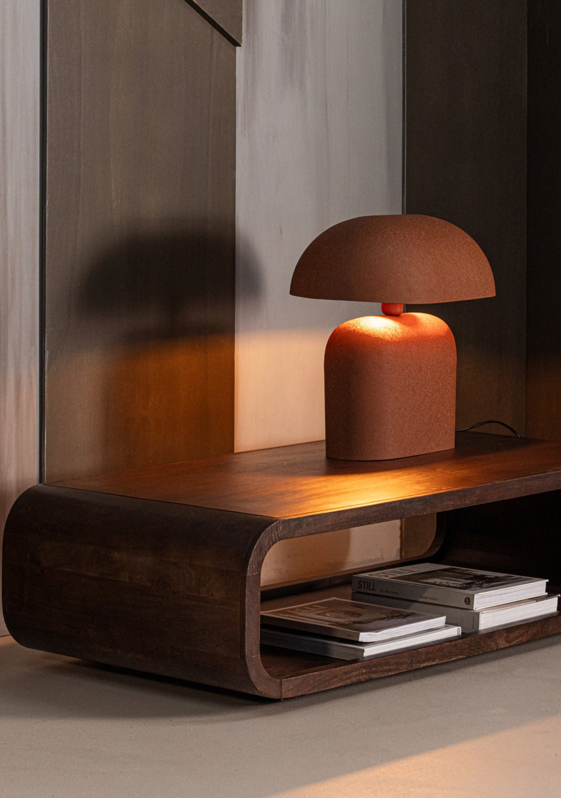 Kinu Coffee Table – FSC® Mango Wood Dark Brown - Elara Maison