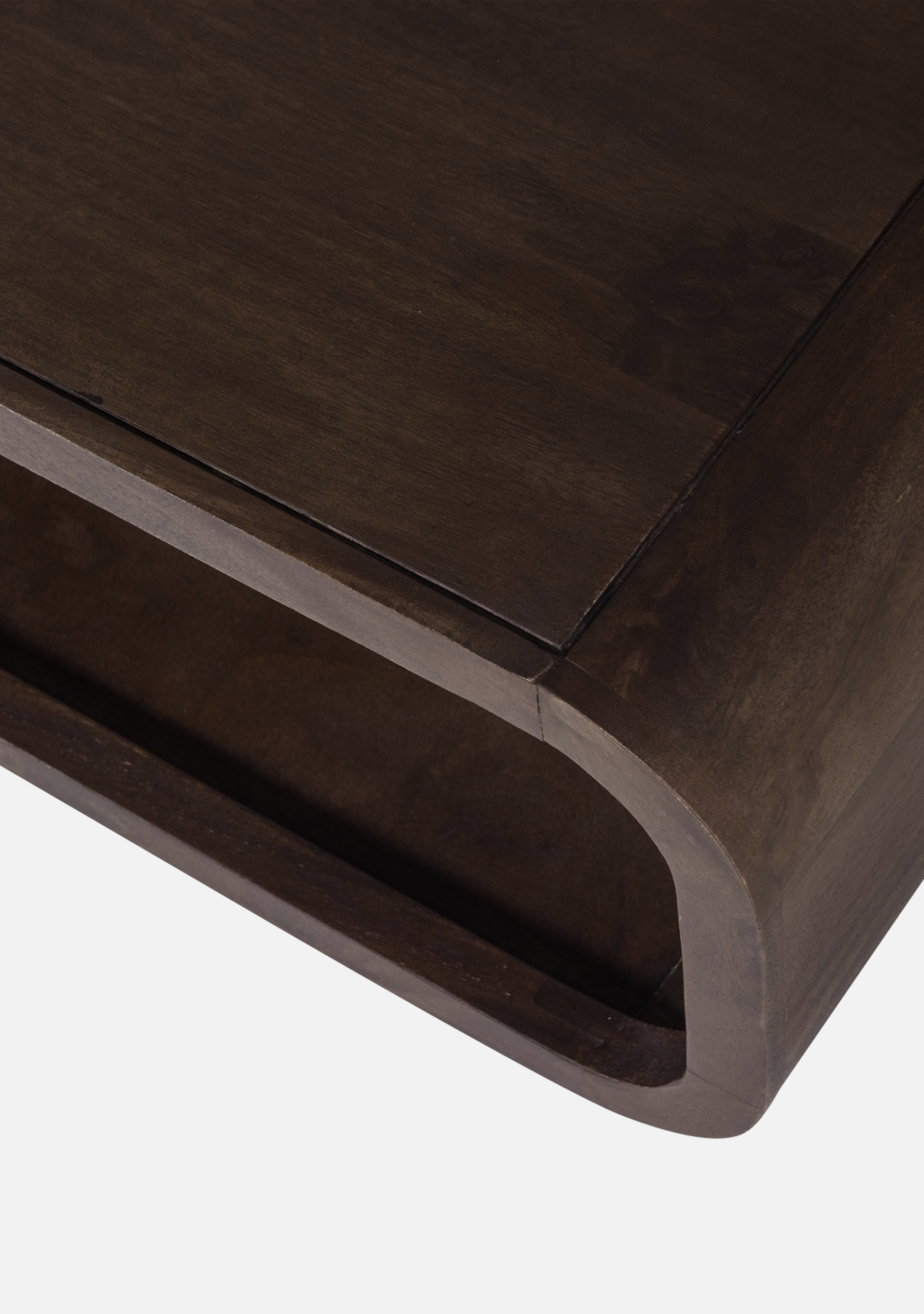 Kinu Coffee Table – FSC® Mango Wood Dark Brown - Elara Maison