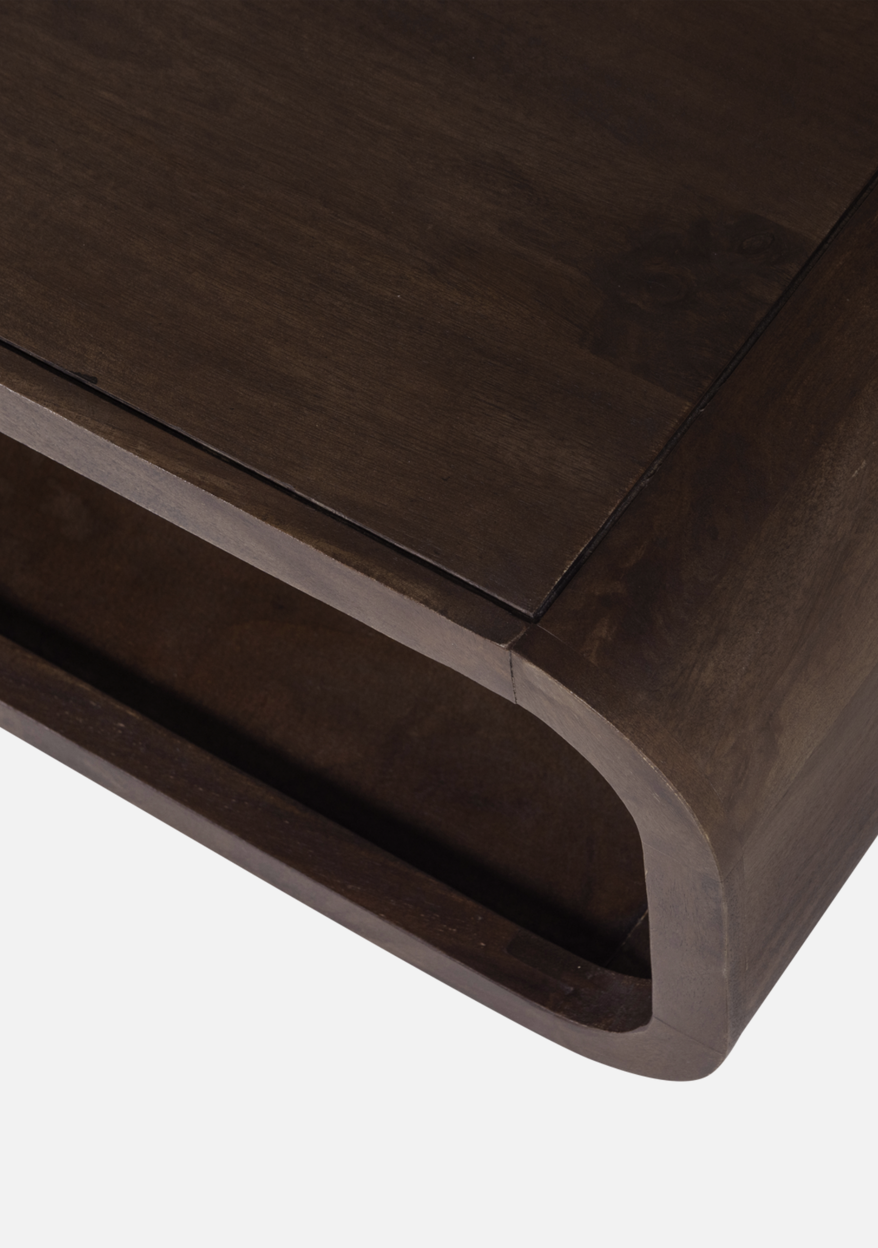 Kinu Coffee Table – FSC® Mango Wood Dark Brown - Elara Maison