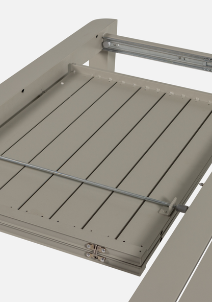 OVARA EXTENDABLE GARDEN TABLE ALUMINIUM SAND - Elara Maison