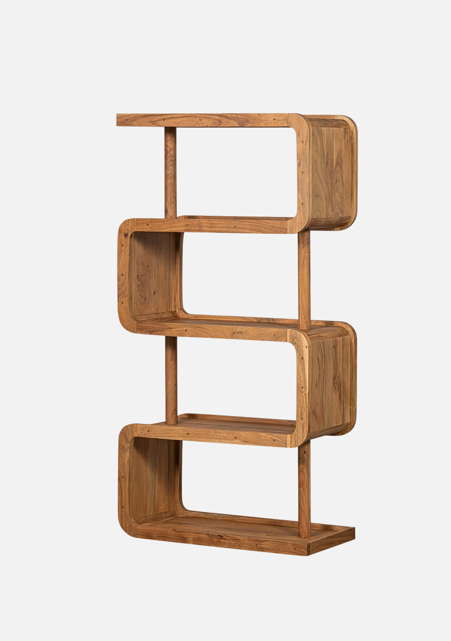 Rattle Display Cabinet – Natural Acacia Wood