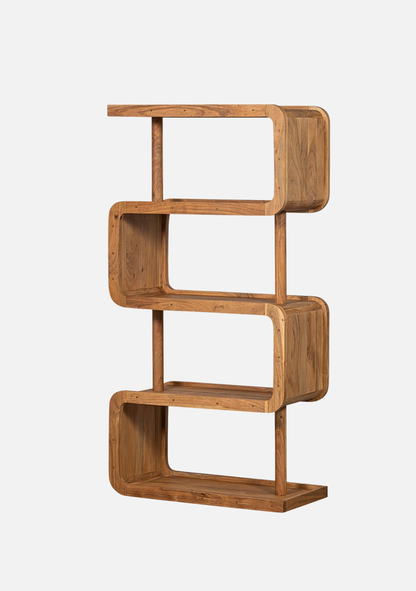 Rattle Display Cabinet – Natural Acacia Wood