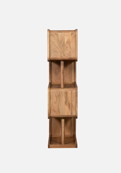 Rattle Display Cabinet – Natural Acacia Wood