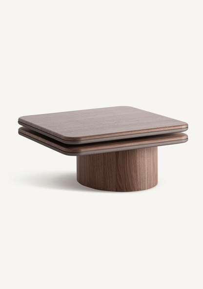 Kexby Walnut Veneer Designer Coffee Table