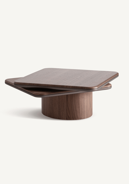 Kexby Walnut Veneer Designer Coffee Table