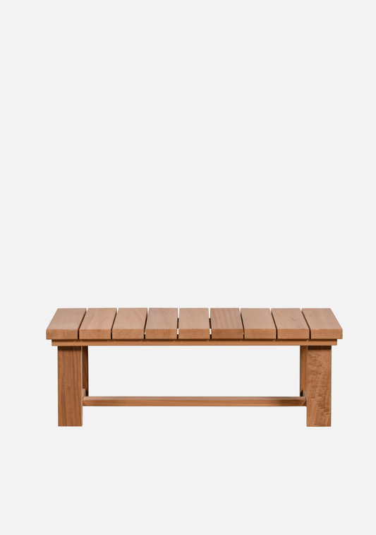 BANCO GARDEN COFFEE TABLE AYOUS WOOD [fsc] - Elara Maison