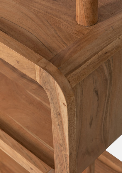 Rattle Display Cabinet – Natural Acacia Wood