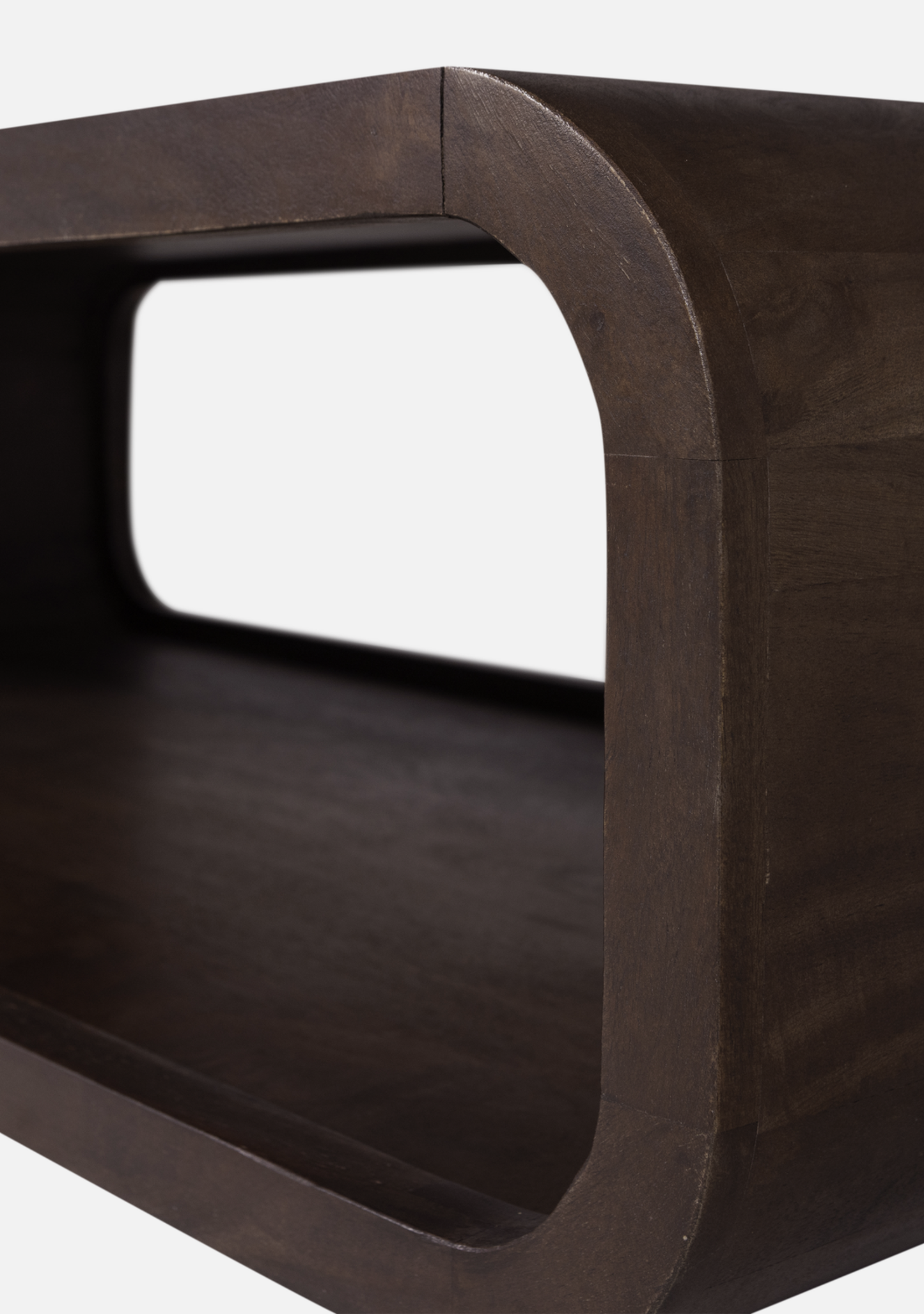 Kinu Coffee Table – FSC® Mango Wood Dark Brown - Elara Maison