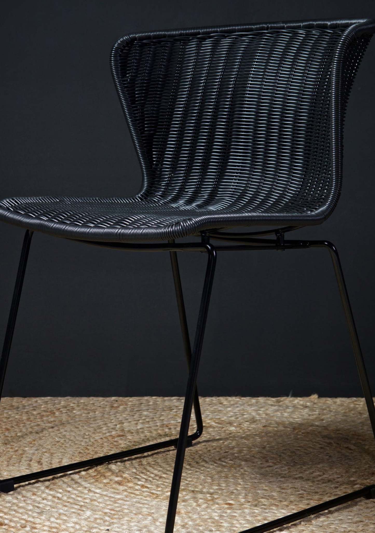 WINGS GARDEN CHAIR BLACK - SET OF 2 - Elara Maison