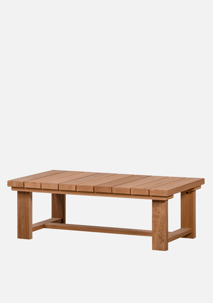 BANCO GARDEN COFFEE TABLE AYOUS WOOD [fsc] - Elara Maison
