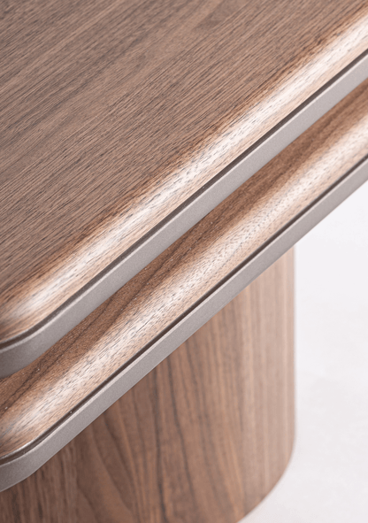 Kexby Walnut Veneer Designer Coffee Table