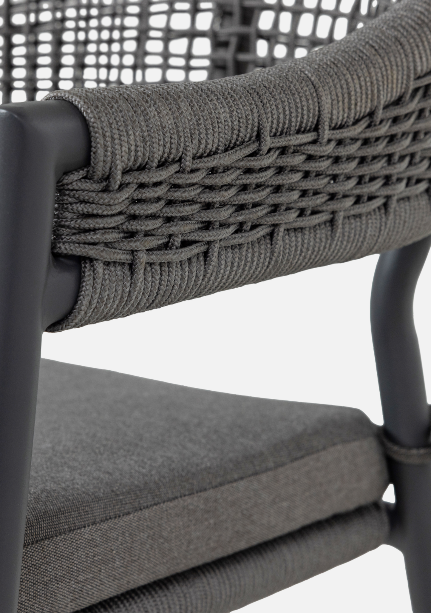 RILO GARDEN CHAIR ALUMINIUM/POLYESTER BROWN - Elara Maison