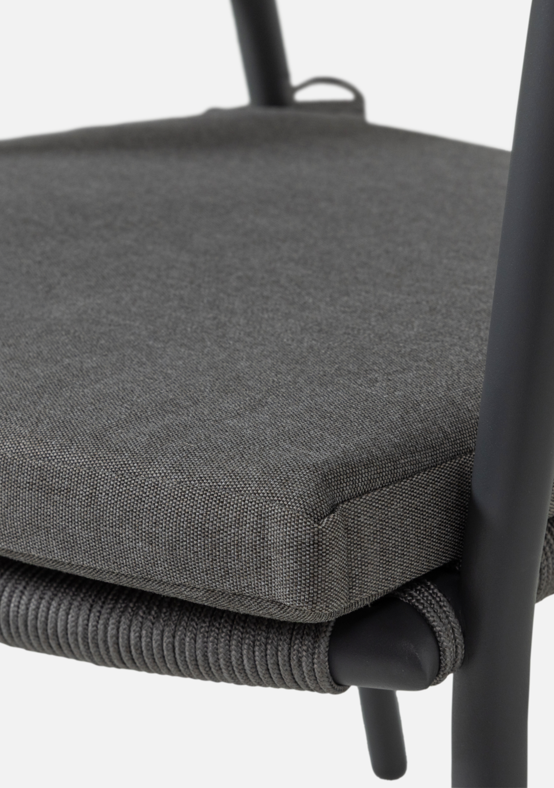 RILO GARDEN CHAIR ALUMINIUM/POLYESTER BROWN - Elara Maison