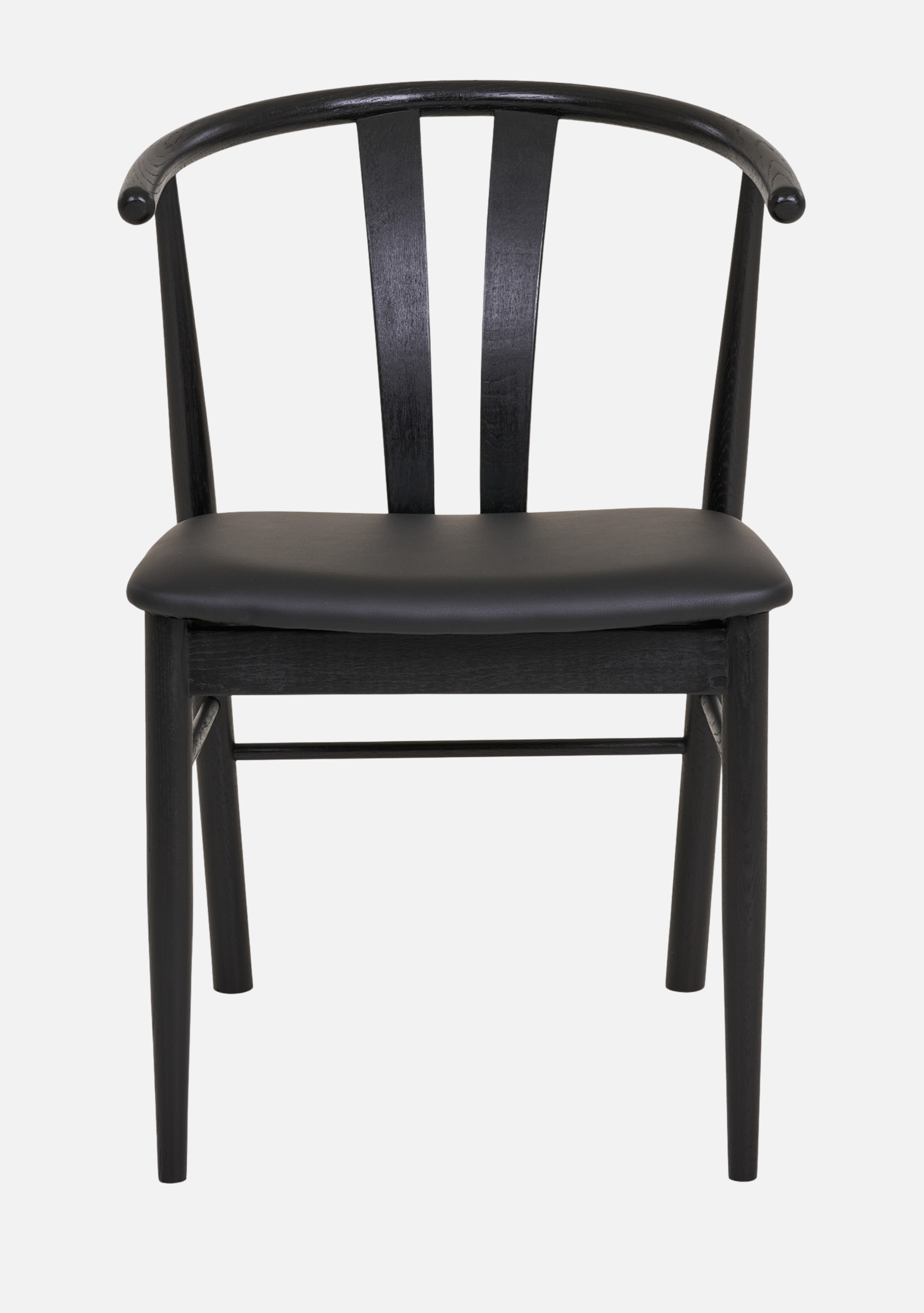 Artenara Dining Chair – Black Oak & Black Seat FSC® Set of 2 - Elara Maison