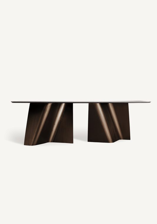 Tux Sculptural Porcelain Dining Table 240 cm