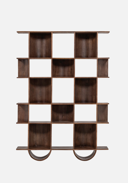 Sinne Bookshelf – Mango Wood Walnut