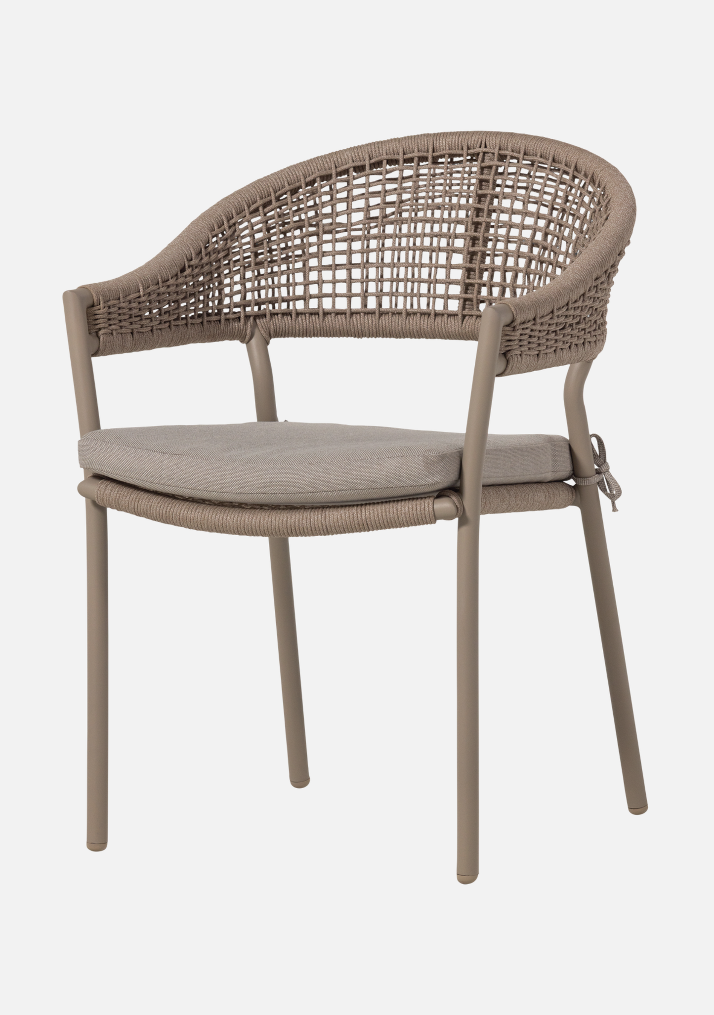 RILO GARDEN CHAIR ALUMINIUM/POLYESTER SAND - Elara Maison